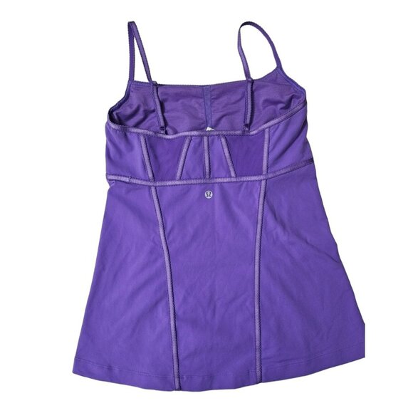 Lululemon Lulu Tank Top Alignment Power Purple Sz 6 Adjustable Soft Athleisure - Picture 2 of 3